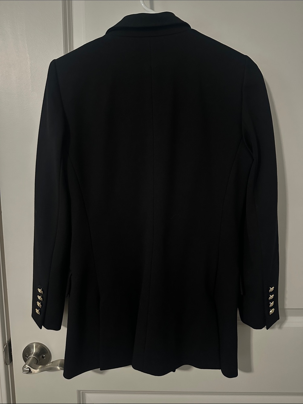 ANTONIO MELANI Black Double-Breasted Blazer with Gold Buttons - Picture 5 of 5